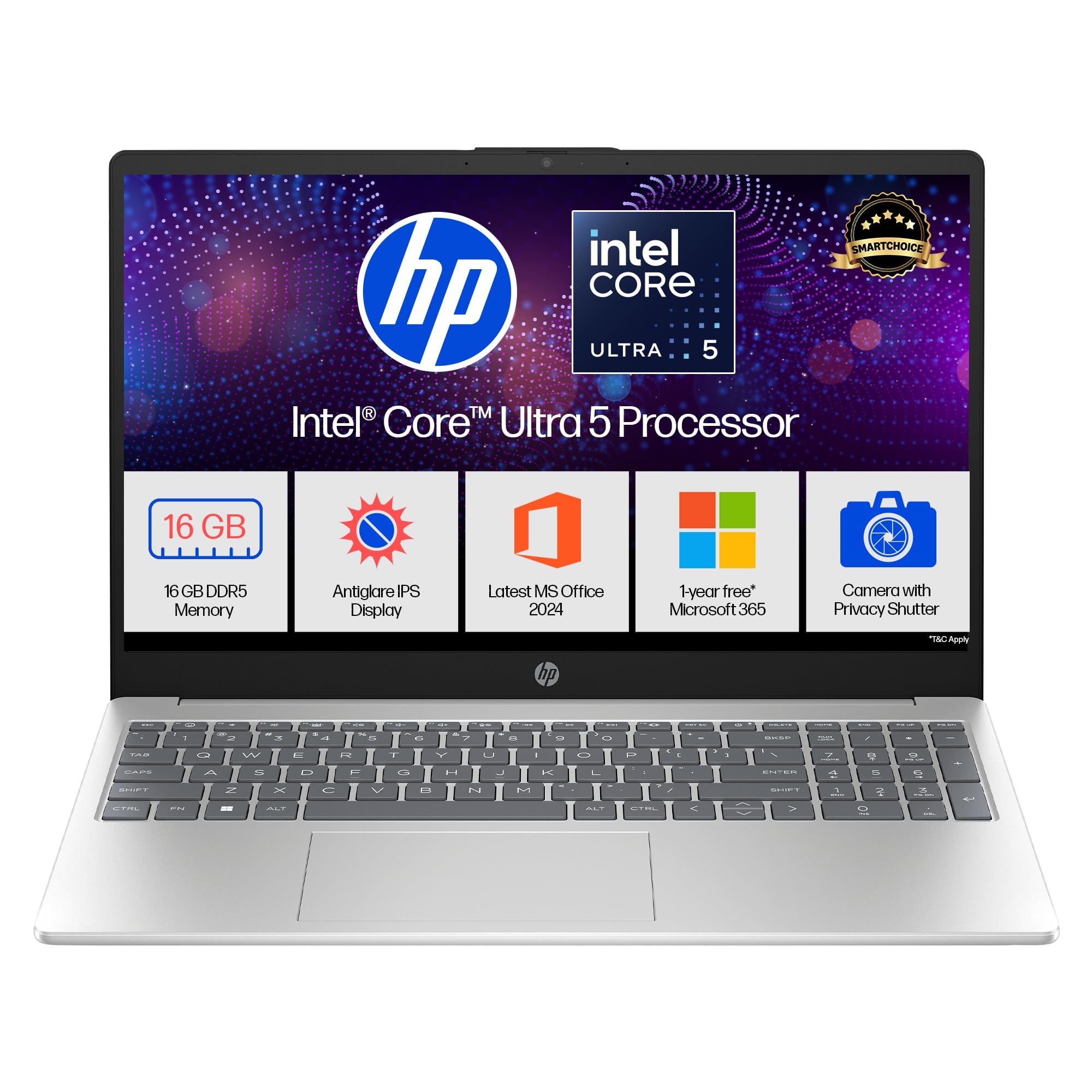 HP 15, Intel Ultra 5 125H, 12 Tops (16GB DDR5, 512GB SSD